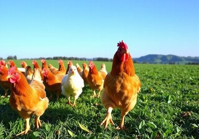 Chickens Pasture Grazing