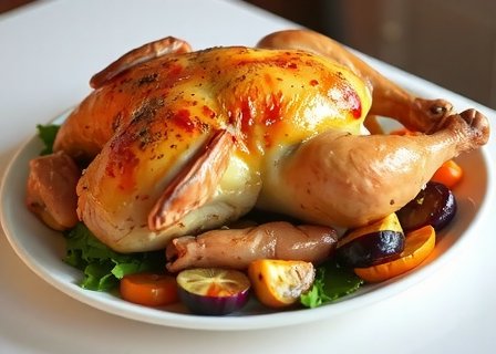 Roasted whole chicken recipe